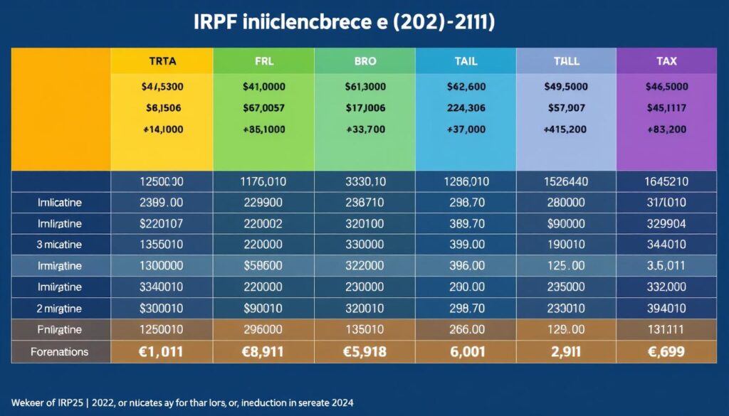 tabela de incidência do IRPF